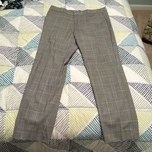 Banana republic work pants, style Ryan size 10, grey pattern